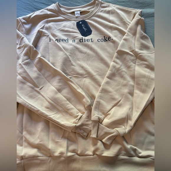 SOLY HUX Women's Crewneck Graphic Sweatshirts I Need a Diet Coke NWT XL - Picture 3 of 7